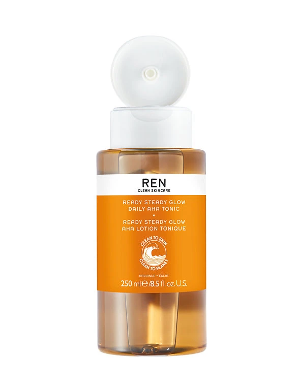 REN Cleansers & Toners Ready Steady Glow Daily AHA Tonic 250ml 2 REN Cleansers & Toners Ready Steady Glow Daily AHA Tonic 250ml - Image 2
