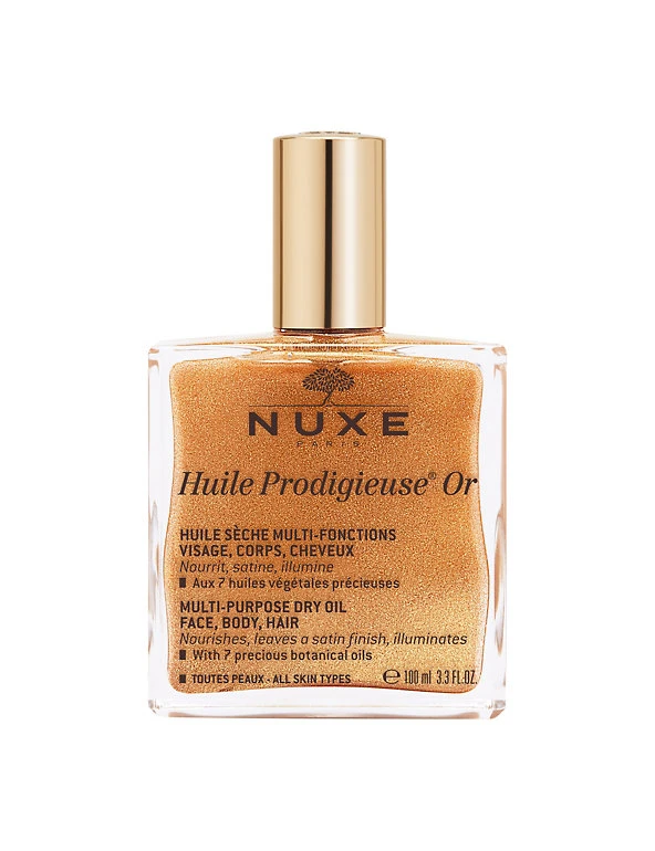 NUXE Body Moisturisers & Butters Huile Prodigieuse Multipurpose Golden Shimmer Oil 100ml 1 NUXE Body Moisturisers & Butters Huile Prodigieuse Multipurpose Golden Shimmer Oil 100ml