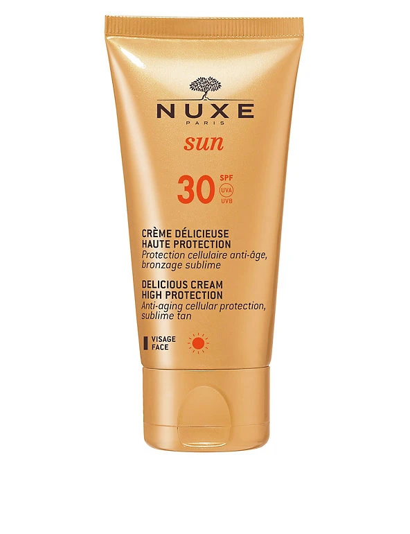 NUXE Sun Cream Sun SPF 30 Delicious Cream High Protection Face 50ml 1 NUXE Sun Cream Sun SPF 30 Delicious Cream High Protection Face 50ml