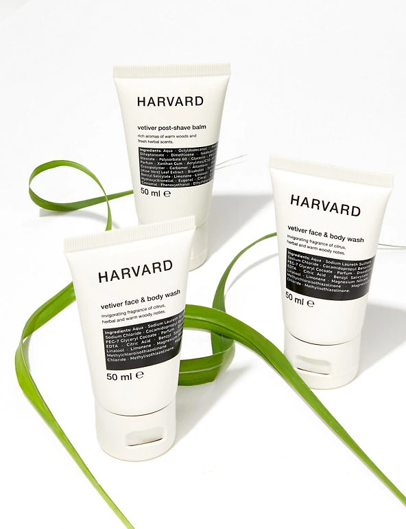 Harvard Bath & Body Gifts Vetiver Mini Balm & Wash Set 1 Harvard Bath & Body Gifts Vetiver Mini Balm & Wash Set