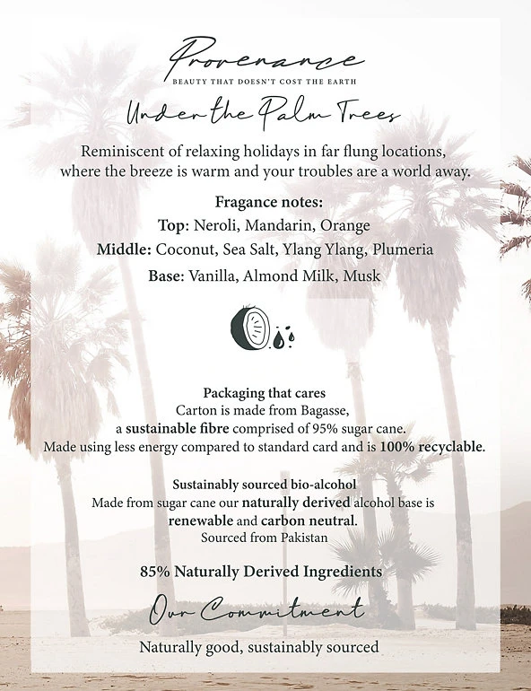 Provenance Women's Perfume Under The Palm Trees Eau De Parfum 100ml 3 Provenance Women's Perfume Under The Palm Trees Eau De Parfum 100ml - Image 3