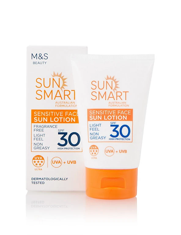 Sun Smart Sensitive Face Sun Lotion SPF30 50ml 1 Sun Smart Sensitive Face Sun Lotion SPF30 50ml