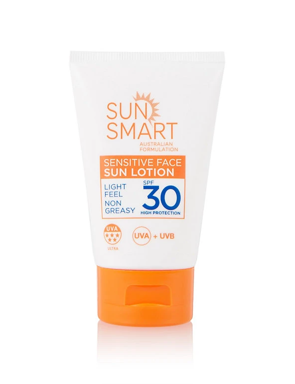 Sun Smart Sensitive Face Sun Lotion SPF30 50ml 2 Sun Smart Sensitive Face Sun Lotion SPF30 50ml - Image 2