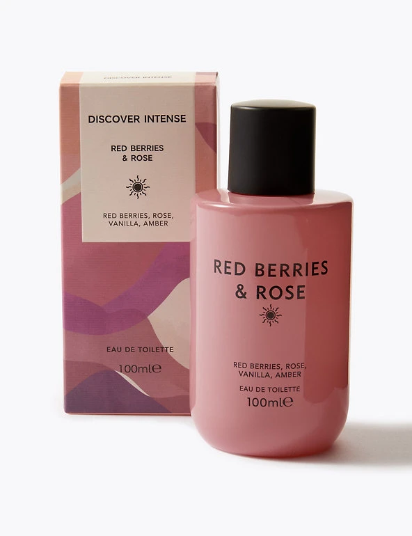 Discover Intense Women's Perfume Red Berries & Rose Eau De Toilette 100ml 2 Discover Intense Women's Perfume Red Berries & Rose Eau De Toilette 100ml - Image 2
