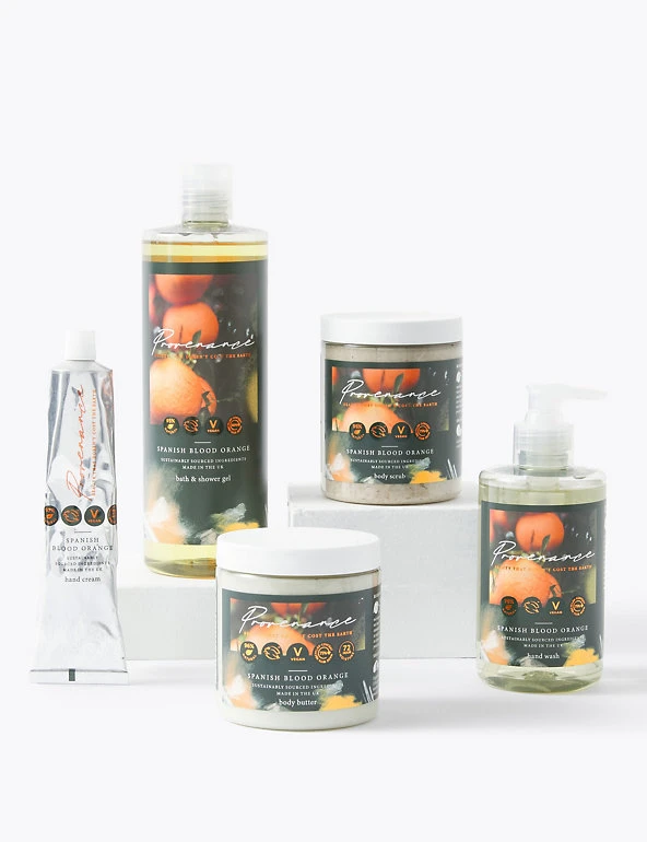 Provenance Bath & Shower Gel Spanish Blood Orange Body Scrub 300ml 5 Provenance Bath & Shower Gel Spanish Blood Orange Body Scrub 300ml - Image 5