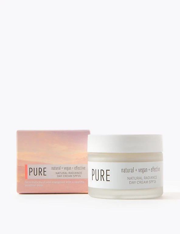 Pure Face Cream Natural Radiance Day Cream SPF 15 50ml 1 Pure Face Cream Natural Radiance Day Cream SPF 15 50ml