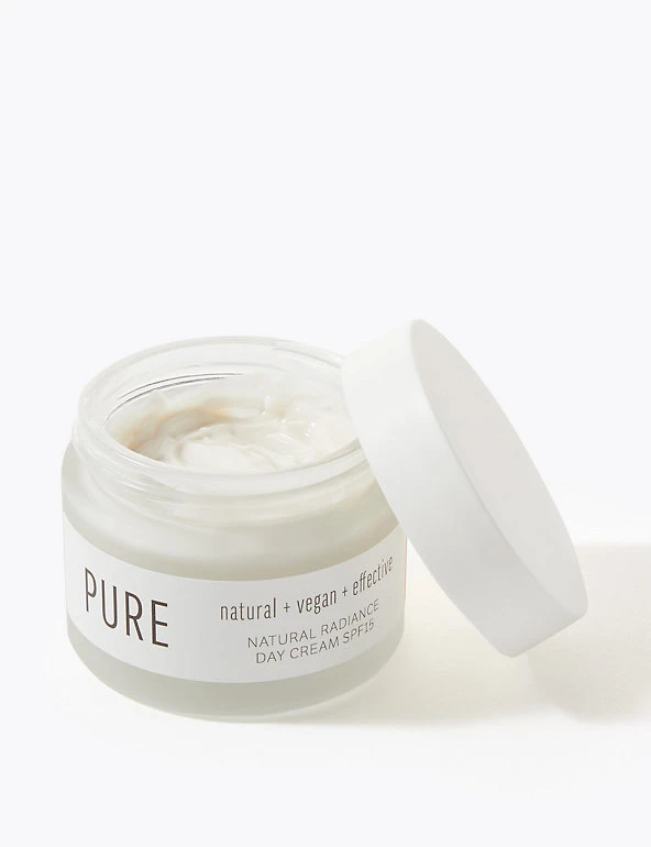 Pure Face Cream Natural Radiance Day Cream SPF 15 50ml 2 Pure Face Cream Natural Radiance Day Cream SPF 15 50ml - Image 2