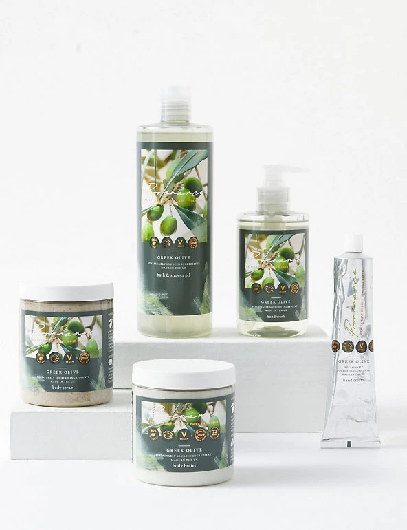 Provenance Bath & Shower Gel Greek Olive Body Scrub 300ml 5 Provenance Bath & Shower Gel Greek Olive Body Scrub 300ml - Image 5
