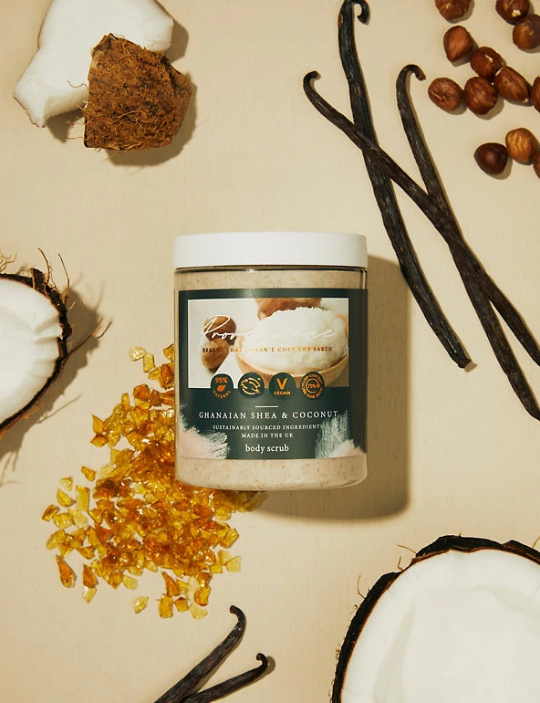 Provenance Bath & Shower Gel Ghanaian Shea Butter Body Scrub 300ml 1 Provenance Bath & Shower Gel Ghanaian Shea Butter Body Scrub 300ml