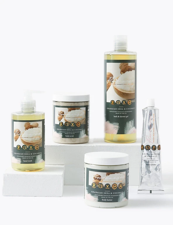 Provenance Bath & Shower Gel Ghanaian Shea Butter Body Scrub 300ml 5 Provenance Bath & Shower Gel Ghanaian Shea Butter Body Scrub 300ml - Image 5