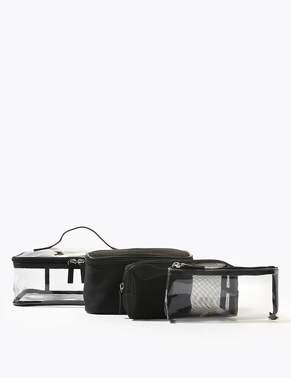 M&S Collection Make-up Bags 4 Piece Make-Up Bag Set 5 M&S Collection Make-up Bags 4 Piece Make-Up Bag Set - Image 5