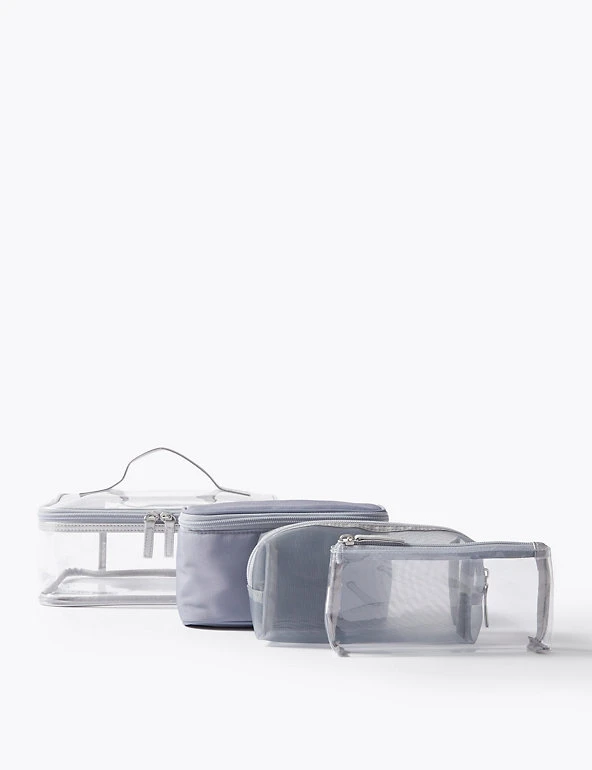 M&S Collection Make-up Bags 4 Piece Make-Up Bag Set 2 M&S Collection Make-up Bags 4 Piece Make-Up Bag Set - Image 2