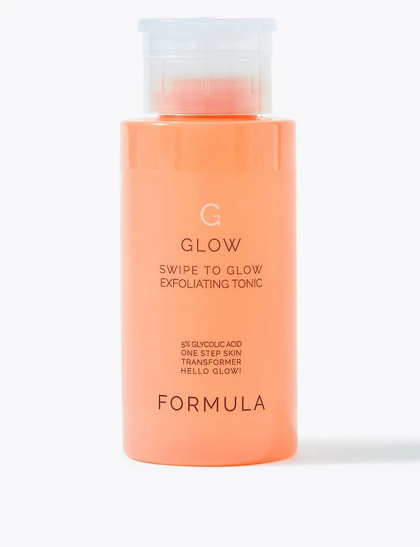 Formula Cleansers & Toners Swipe To Glow Exfoliating Toner 230ml 1 Formula Cleansers & Toners Swipe To Glow Exfoliating Toner 230ml