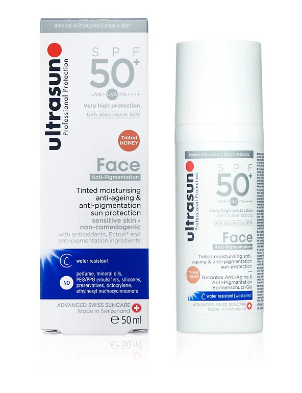 Ultrasun Sun Cream Tinted Anti Pigmentation Face SPF 50+ 50ml 3 Ultrasun Sun Cream Tinted Anti Pigmentation Face SPF 50+ 50ml - Image 3