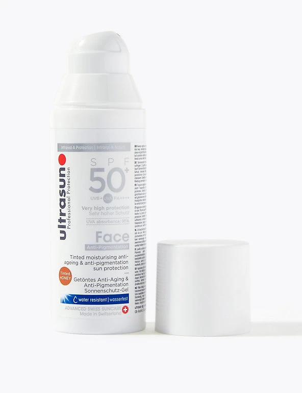 Ultrasun Sun Cream Face Tinted SPF 50+ Honey 50ml 1 Ultrasun Sun Cream Face Tinted SPF 50+ Honey 50ml