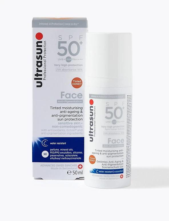 Ultrasun Sun Cream Face Tinted SPF 50+ Honey 50ml 3 Ultrasun Sun Cream Face Tinted SPF 50+ Honey 50ml - Image 3