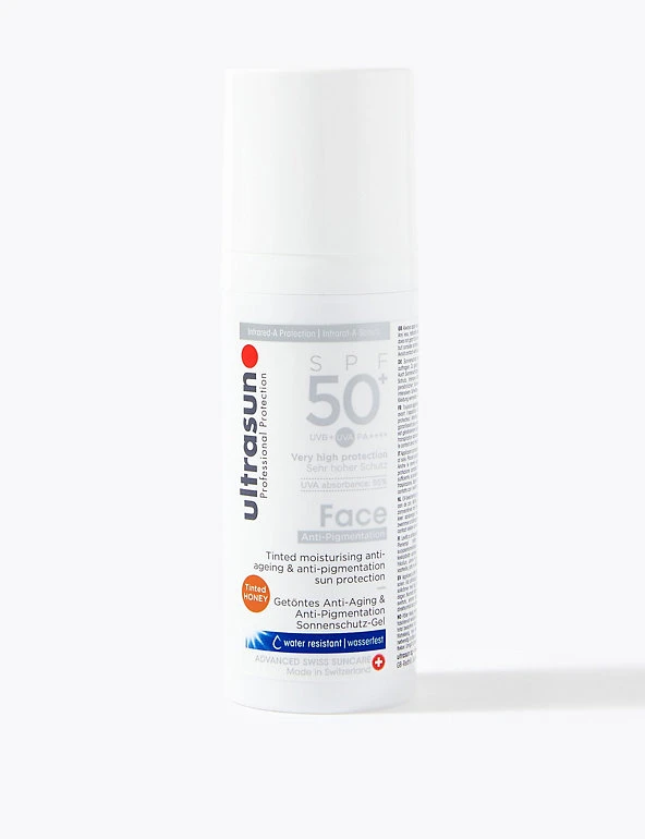 Ultrasun Sun Cream Face Tinted SPF 50+ Honey 50ml 4 Ultrasun Sun Cream Face Tinted SPF 50+ Honey 50ml - Image 4