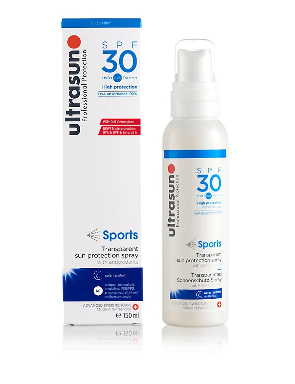 Ultrasun Once A Day Application Sports Spray SPF 30 150ml 1 Ultrasun Once A Day Application Sports Spray SPF 30 150ml